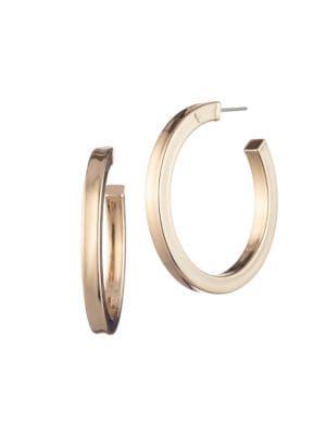 Trina By Trina Turk Core Goldtone Hoop Earrings