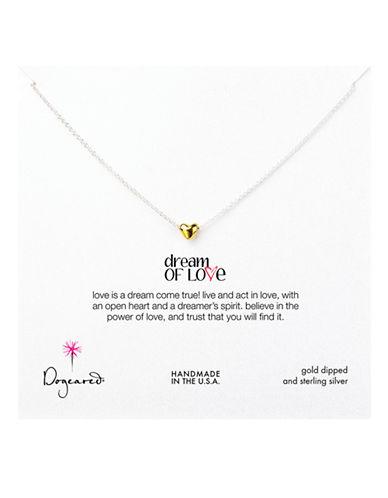Dogeared Gold Dipped And Sterling Silver Dream Of Love Necklace