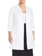 Calvin Klein Quilted Open-front Jacket