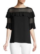 Bailey 44 Ruffle-trimmed Boatneck Top