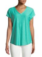 Imnyc Isaac Mizrahi Textured Dot Dolman-sleeve Tee