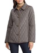 Lauren Ralph Lauren Straight-fit Faux Leather-trimmed Quilted Jacket