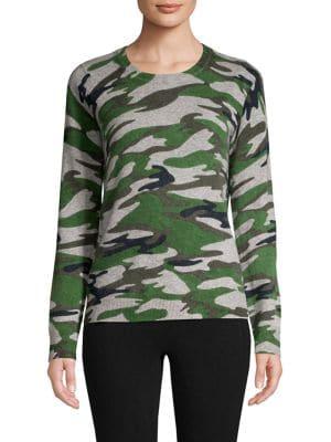 Ply Cashmere Camo-print Cashmere Pullover