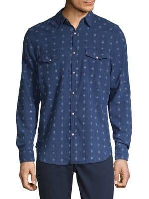 Lucky Brand Printed Long-sleeve Shirt