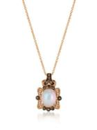 Le Vian 0.266tcw Diamonds, Opal And 14k Rose Gold Chocolatier Pendant Necklace