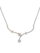 Sonatina 14k Two-tone Gold & Diamond Floral Necklace