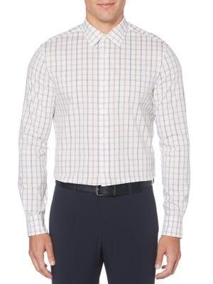 Perry Ellis Check Long-sleeve Shirt