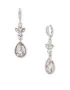 Givenchy Pear Crystal Studded Drop Earrings