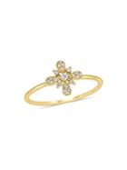 Sonatina 14k Yellow Gold & Diamond Floral Ring