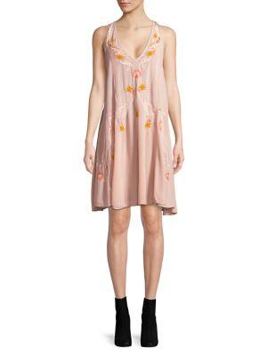 Free People Embroidered A-line Dress