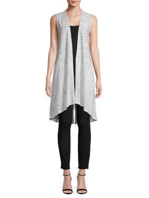Jones New York Heathered Sleeveless Vest