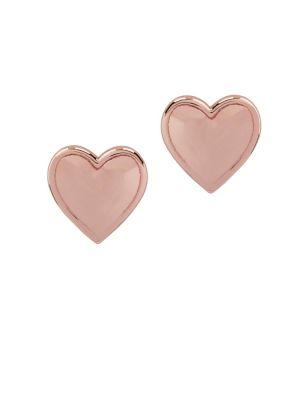 Lord & Taylor Teeny Tiny Heart 14k Rose Gold Stud Earrings