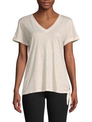 Democracy Wild-print V-neck Top