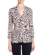 Catherine Catherine Malandrino Rea Leopard Print Top