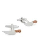 Black Brown Knife Cufflinks