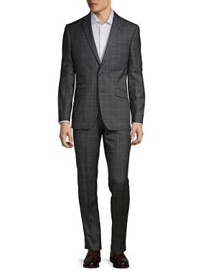 Ted Baker London Modern-fit Joey Plaid Wool Suit