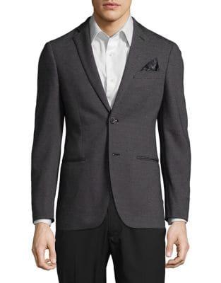 Tallia Orange Slim-fit Stripe Sportcoat