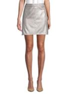 Highline Collective Metallic A-line Mini Skirt
