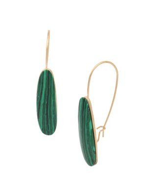 Robert Lee Morris Greener Pastures Goldtone Long Drop Earrings