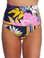 Trina Turk Bal Harbour Convertible High-waist Swim Bottoms