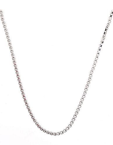 Lord & Taylor Sterling Silver Box Chain Necklace