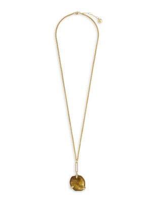 Vince Camuto Goldtone & Pave Crystal Long Pendant Necklace