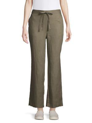 Vince Camuto Petite Drawstring Linen Pants