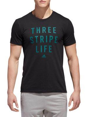 Adidas Three-stripe Life Stitch Tee