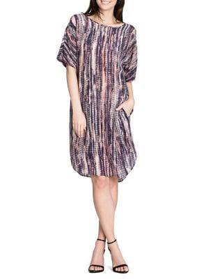 Nic+zoe Twilight Silk-blend Shirt Dress