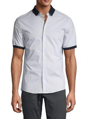 Michael Kors Pindot Ringer Short-sleeve Shirt