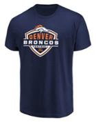 Majestic Denver Broncos Nfl Primary Receiver Cotton Tee
