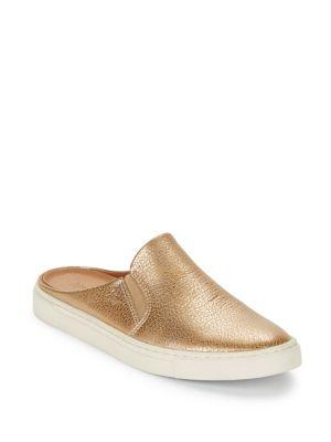 Frye Ivy Metallic Leather Slip-on Sneakers