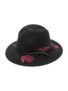 Echo Embroidered Wool Fedora