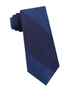 Calvin Klein Geometric-print Woven-silk Tie