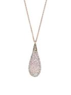 Swarovski Abstract Rose-goldtone & Crystal Pendant Necklace