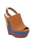 Jessica Simpson Radina Leather Platform Wedge Sandals