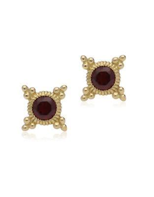 Ripka Juliette Rhodolite And 14k Yellow Gold Stud Earrings