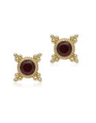 Ripka Juliette Rhodolite And 14k Yellow Gold Stud Earrings