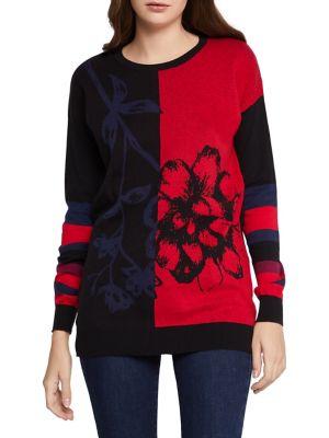 Bcbgeneration Two-tone Cotton Sweater
