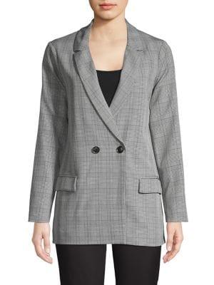 The Fifth Label Glen Plaid Double-breasted Blazer