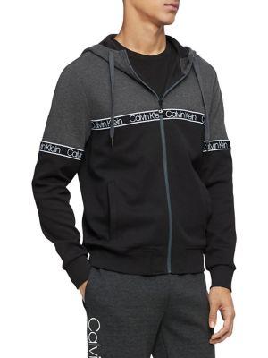 Calvin Klein Athleisure Colorblock Cotton-blend Hoodie