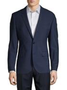 Hugo Henry Tonal Grid Wool Suit Jacket