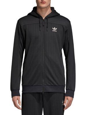 Adidas Full-zip Pinstripe Hoodie