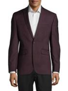 Lord Taylor Slim-fit Sharkskin Suit Jacket