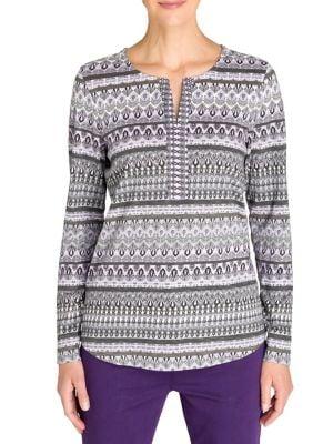 Olsen Cosy Mood Pano Cotton Tee
