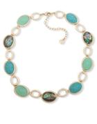 Anne Klein Crystal Faceted Collar Necklace