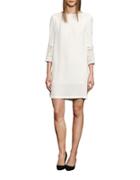 French Connection Ensor Three-quarter Sleeved Crepe Dress
