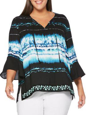 Rafaella Plus Tie-dyed Blouse