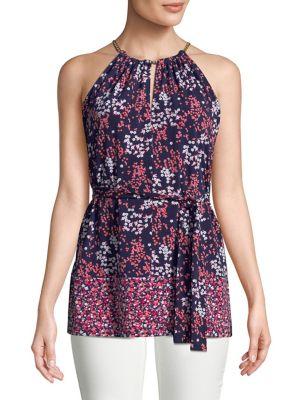 Michael Michael Kors Blooms Halter Top