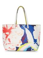 Echo ??am Reversible Floral Print Leather Tote